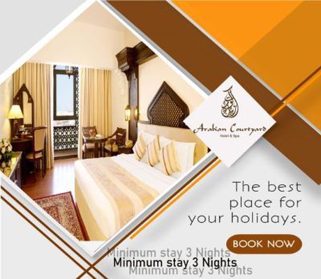 Minimum stay 3 nights  阿拉伯庭院水疗酒店 酒店和水療中心 迪拜酋长国