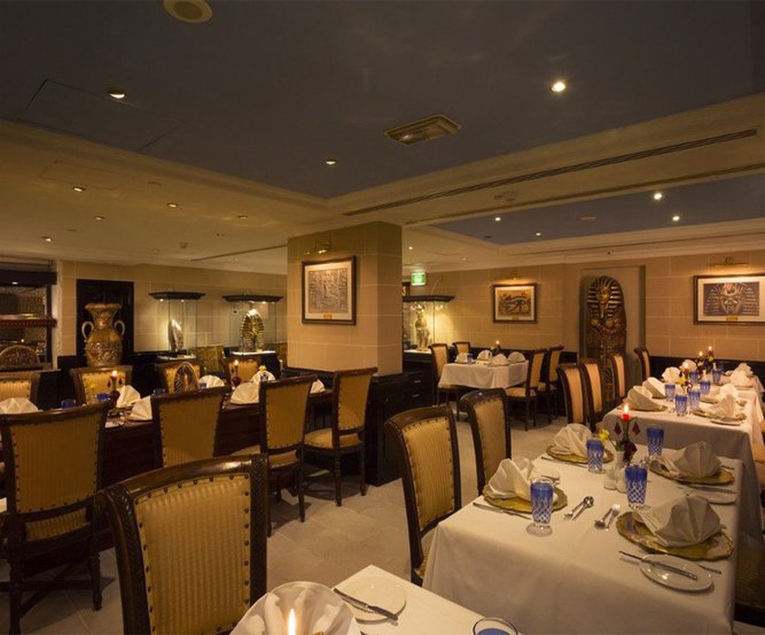 法老咖啡馆和餐厅 阿拉伯庭院水疗酒店 酒店和水療中心 迪拜酋长国